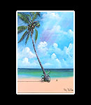 Lone Palm Matted Print