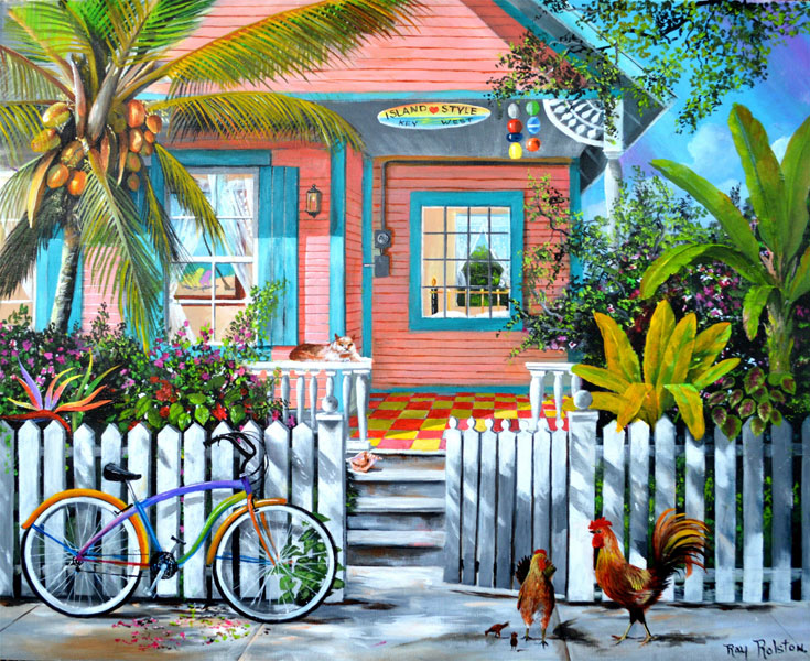 Artist Ray Rolston Landmarks of Key West